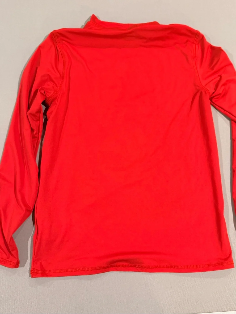 Lot of 2 Lands' End Boys Yellow /Red Long-Sleeve Rashguard shark and peace sign